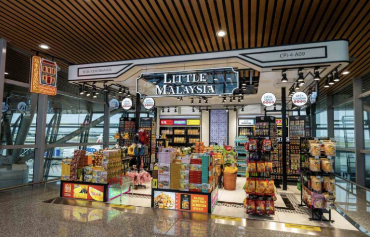Little Malaysia kiosk-style store in the terminal